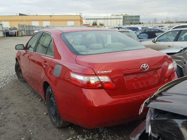 4T1BE46K57U131739 - 2007 TOYOTA CAMRY NEW RED photo 3