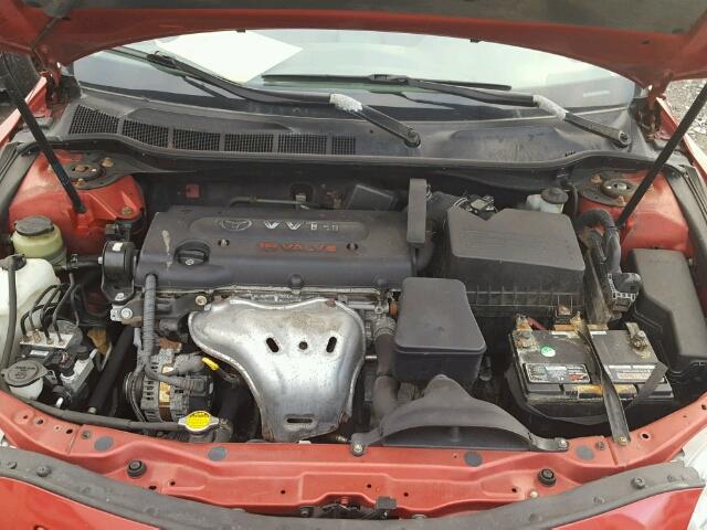 4T1BE46K57U131739 - 2007 TOYOTA CAMRY NEW RED photo 7