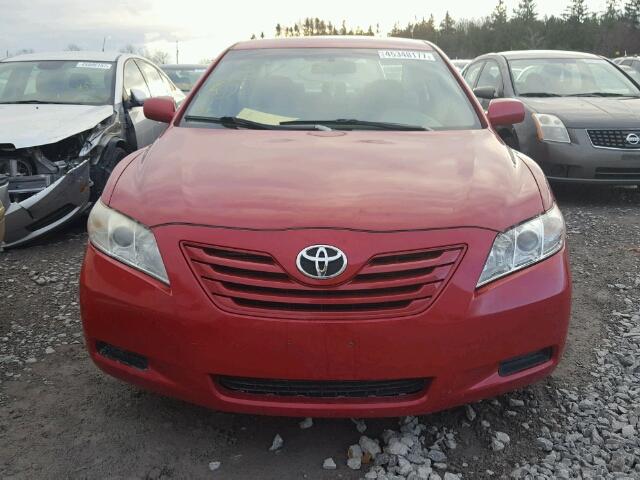 4T1BE46K57U131739 - 2007 TOYOTA CAMRY NEW RED photo 9