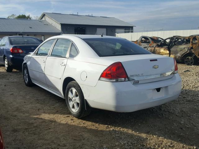 2G1WB5EK2A1183265 - 2010 CHEVROLET IMPALA LT WHITE photo 3