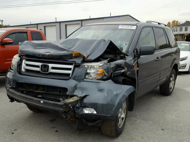 2HKYF18406H533895 - 2006 HONDA PILOT EX GRAY photo 2