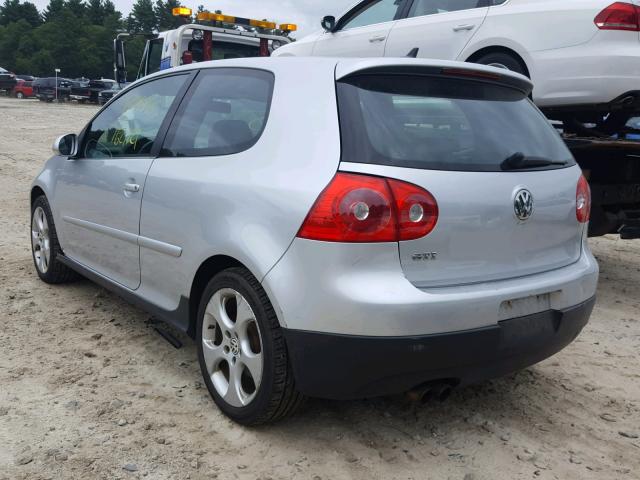 WVWEV71K97W206473 - 2007 VOLKSWAGEN NEW GTI SILVER photo 3