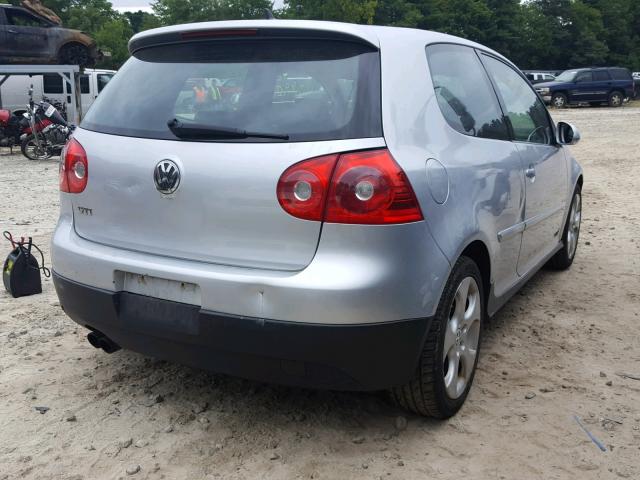 WVWEV71K97W206473 - 2007 VOLKSWAGEN NEW GTI SILVER photo 4