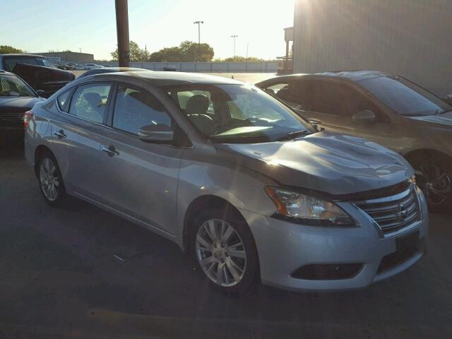 3N1AB7AP3DL788044 - 2013 NISSAN SENTRA S SILVER photo 1