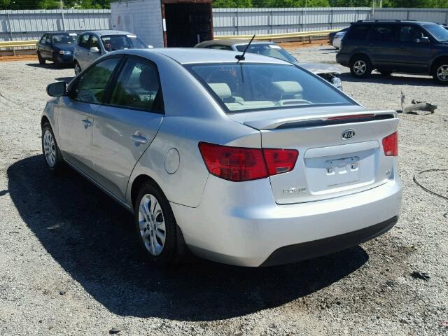 KNAFU4A2XC5614323 - 2012 KIA FORTE EX SILVER photo 3