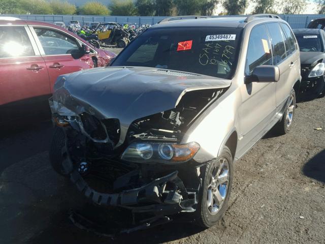 5UXFA13594LU43478 - 2004 BMW X5 3.0I BROWN photo 2