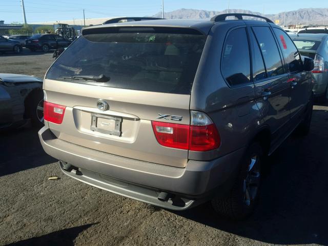 5UXFA13594LU43478 - 2004 BMW X5 3.0I BROWN photo 4