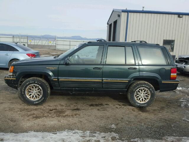 1J4GZ78Y2RC204831 - 1994 JEEP GRAND CHER GREEN photo 9