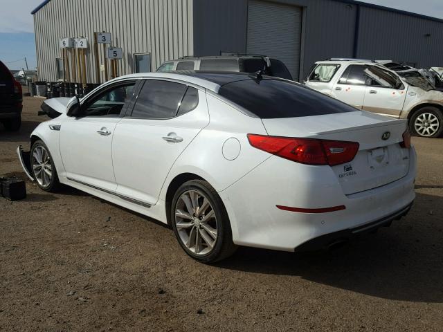 5XXGR4A65FG409441 - 2015 KIA OPTIMA SX WHITE photo 3