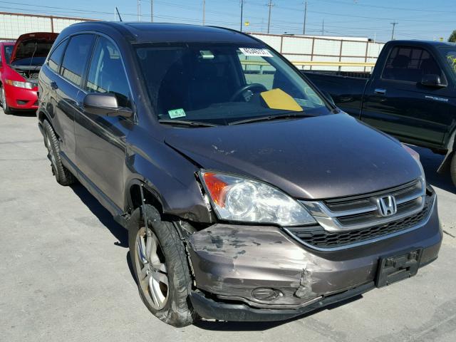 5J6RE4H72AL100449 - 2010 HONDA CR-V EXL TAN photo 1