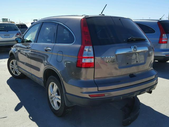 5J6RE4H72AL100449 - 2010 HONDA CR-V EXL TAN photo 3