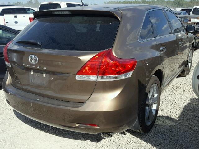 4T3ZK3BB1BU045805 - 2011 TOYOTA VENZA BASE BROWN photo 4