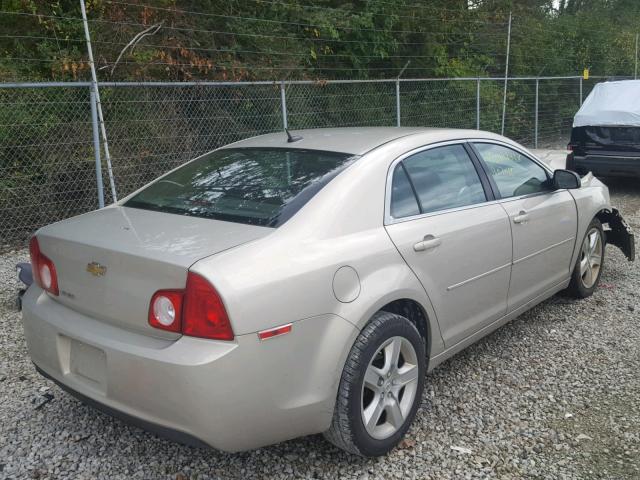 1G1ZB5E1XBF173629 - 2011 CHEVROLET MALIBU LS 金色 照片 4