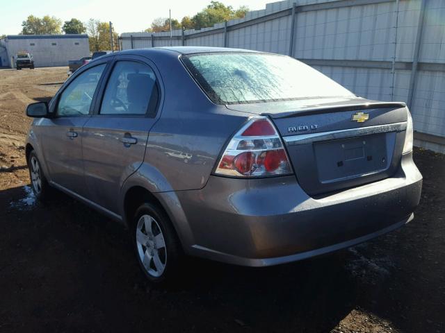 KL1TD5DE2BB231212 - 2011 CHEVROLET AVEO GRAY photo 3