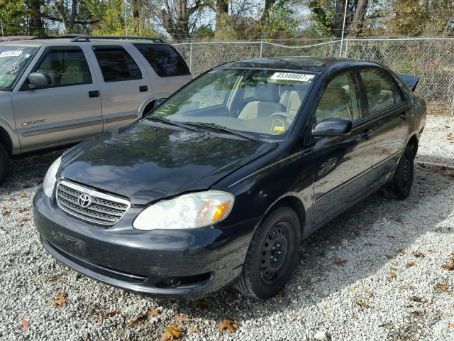 1NXBR32E16Z748990 - 2006 TOYOTA COROLLA BLACK photo 2