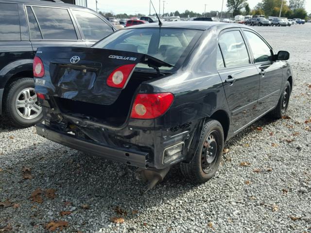 1NXBR32E16Z748990 - 2006 TOYOTA COROLLA BLACK photo 4