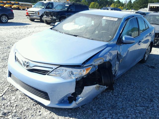 4T1BF1FK7CU544302 - 2012 TOYOTA CAMRY BASE BLUE photo 2