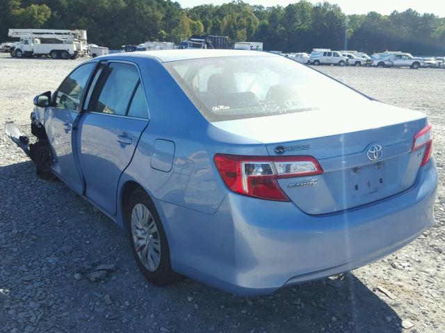 4T1BF1FK7CU544302 - 2012 TOYOTA CAMRY BASE BLUE photo 3