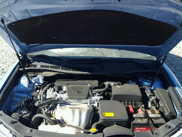 4T1BF1FK7CU544302 - 2012 TOYOTA CAMRY BASE BLUE photo 7