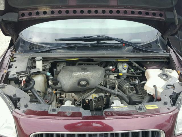 5GADX33L16D238785 - 2006 BUICK TERRAZA CX BURGUNDY photo 7