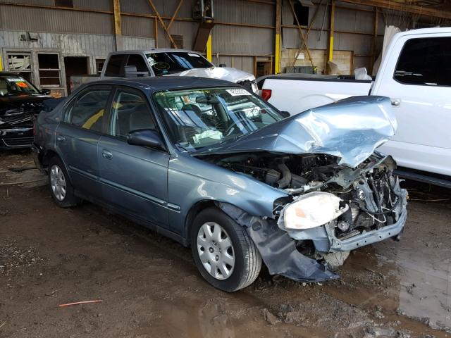 2HGEJ6614YH579444 - 2000 HONDA CIVIC BASE GREEN photo 1