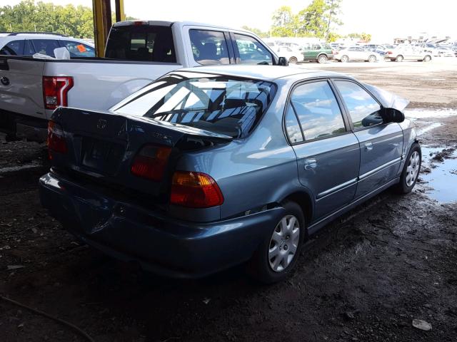 2HGEJ6614YH579444 - 2000 HONDA CIVIC BASE GREEN photo 4
