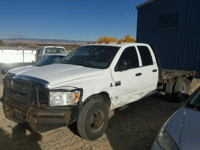 3D6WH48A67G777094 - 2007 DODGE RAM 3500 WHITE photo 2