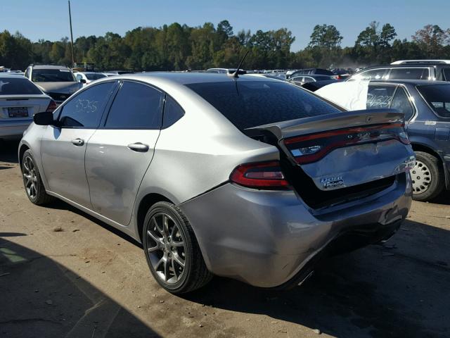 1C3CDFBB1ED914331 - 2014 DODGE DART SXT SILVER photo 3