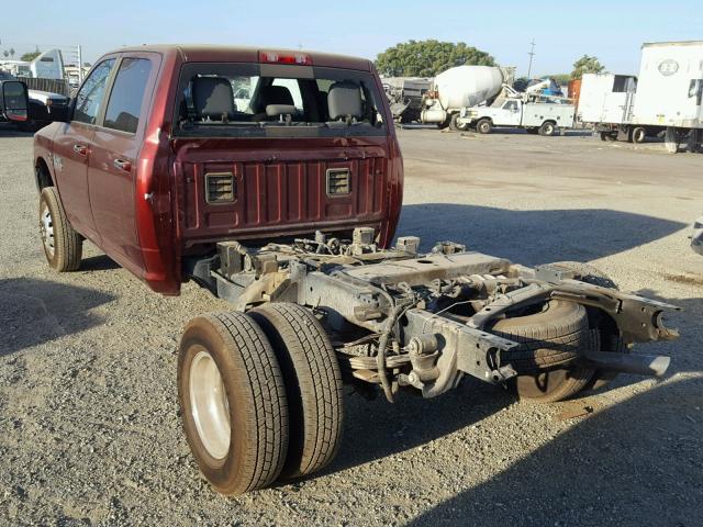 3C63RRHL9HG527524 - 2017 RAM 3500 SLT MAROON photo 3