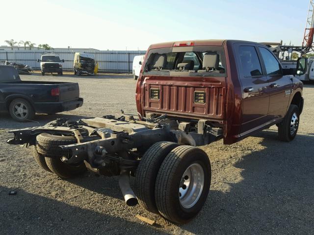 3C63RRHL9HG527524 - 2017 RAM 3500 SLT MAROON photo 4