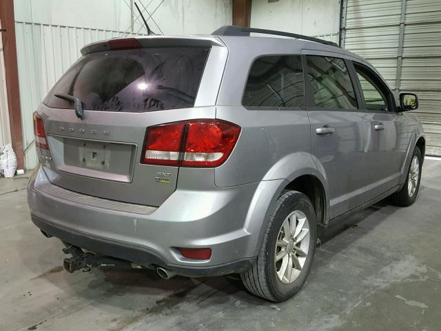 3C4PDCBG4FT685954 - 2015 DODGE JOURNEY SX GRAY photo 4