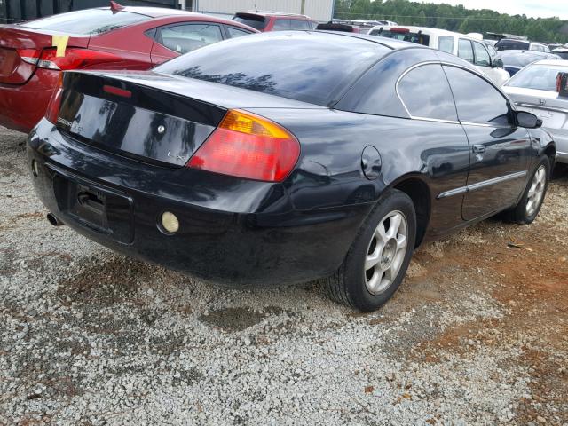 4C3AG52H32E073310 - 2002 CHRYSLER SEBRING LX BLACK photo 4