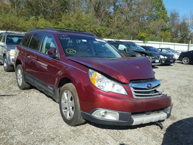 4S4BRBKC2B3407929 - 2011 SUBARU OUTBACK RED photo 1