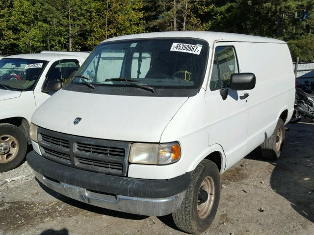 2B7HB21X0VK583373 - 1997 DODGE RAM VAN B2 WHITE photo 2