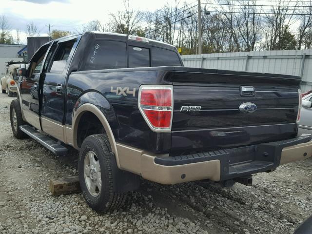 1FTFW1ET6DFB93761 - 2013 FORD F150 SUPER BLACK photo 3