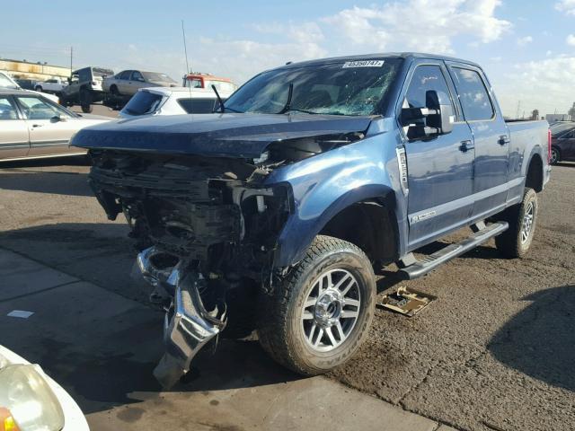 1FT7W2BT4HEE03672 - 2017 FORD F250 SUPER BLUE photo 2