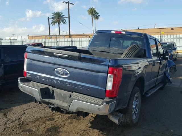 1FT7W2BT4HEE03672 - 2017 FORD F250 SUPER BLUE photo 4