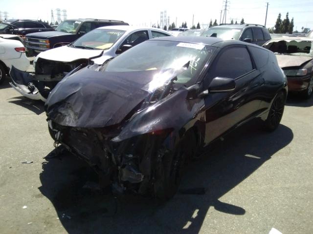 JHMZF1D67BS015546 - 2011 HONDA CR-Z EX BLACK photo 2