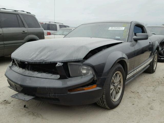 1ZVFT80N655215174 - 2005 FORD MUSTANG BLACK photo 2