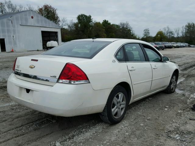 2G1WB58KX81266187 - 2008 CHEVROLET IMPALA LS WHITE photo 4