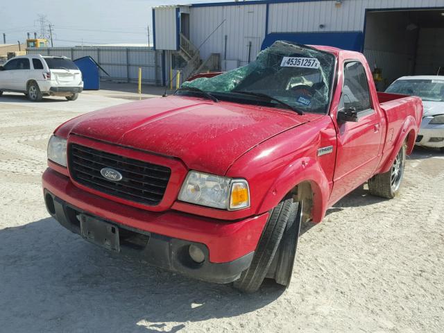 1FTYR10U58PA60196 - 2008 FORD RANGER RED photo 2