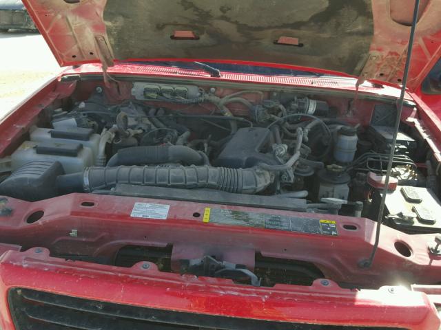 1FTYR10U58PA60196 - 2008 FORD RANGER RED photo 7