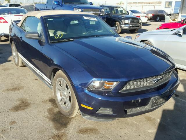 1ZVBP8EN1A5179447 - 2010 FORD MUSTANG BLUE photo 1