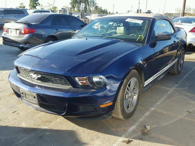 1ZVBP8EN1A5179447 - 2010 FORD MUSTANG BLUE photo 2