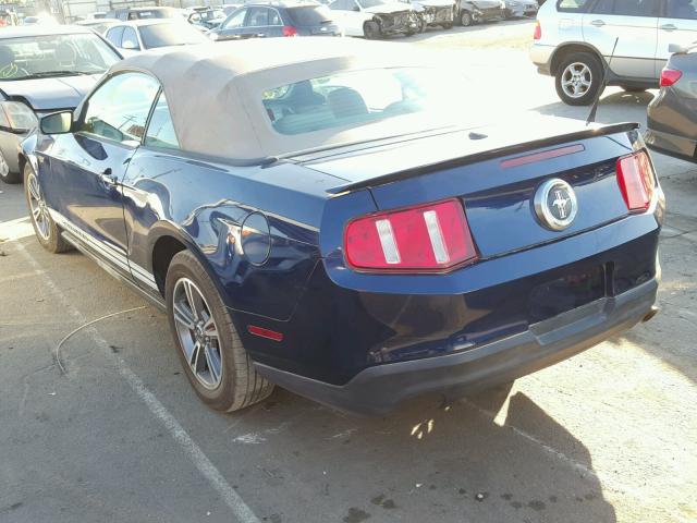 1ZVBP8EN1A5179447 - 2010 FORD MUSTANG BLUE photo 3