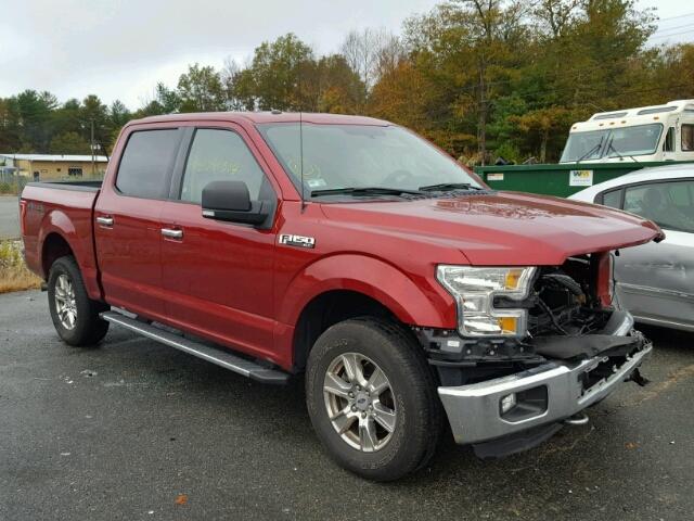 1FTEW1EF8FFB53674 - 2015 FORD F150 RED photo 1