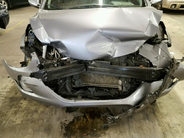 KMHDH4AE7DU897730 - 2013 HYUNDAI ELANTRA GL SILVER photo 9