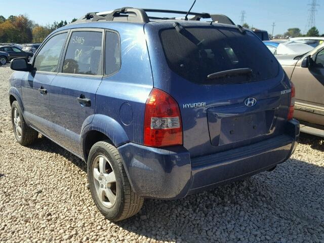 KM8JM12B66U375109 - 2006 HYUNDAI TUCSON GL BLUE photo 3