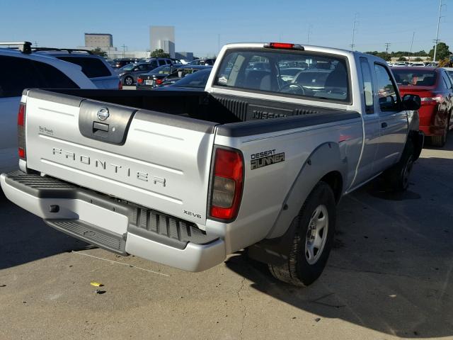 1N6ED26T84C433879 - 2004 NISSAN FRONTIER GRAY photo 4