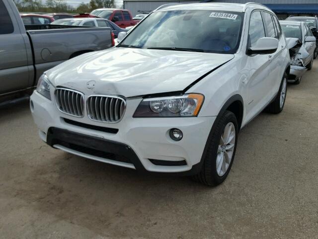 5UXWX9C55D0D04773 - 2013 BMW X3 XDRIVE2 Biały zdjęcie 2